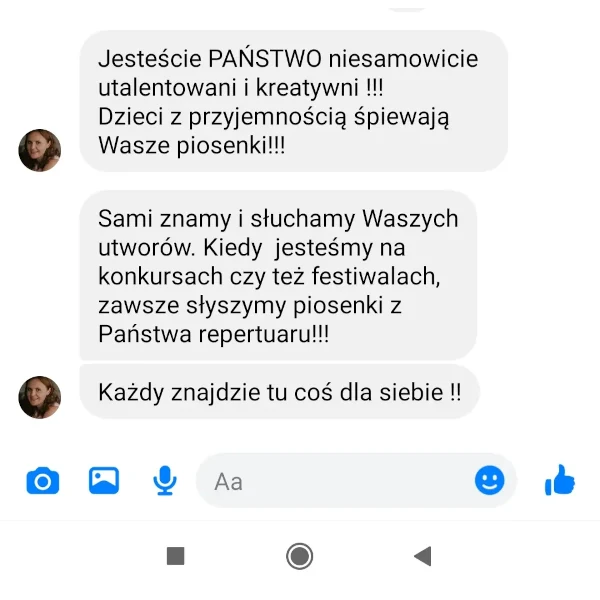 Opinia o piosenkach Muzycznej Kurtyny